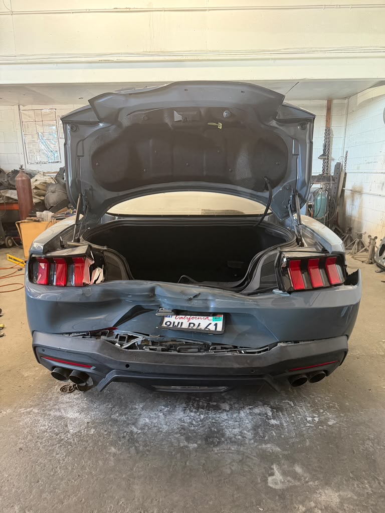 Rear Bumper Collision Repair — before